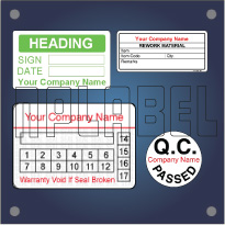 Create your OWN Quality Control Labels Create your OWN Quality Control Labels
