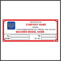 Metal Label Template Data009