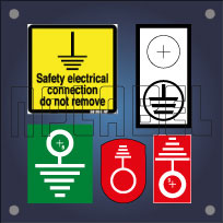 Electrical Grounding & Earthing Labels