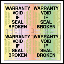 HG0006 Warranty Void Hologram Sticker