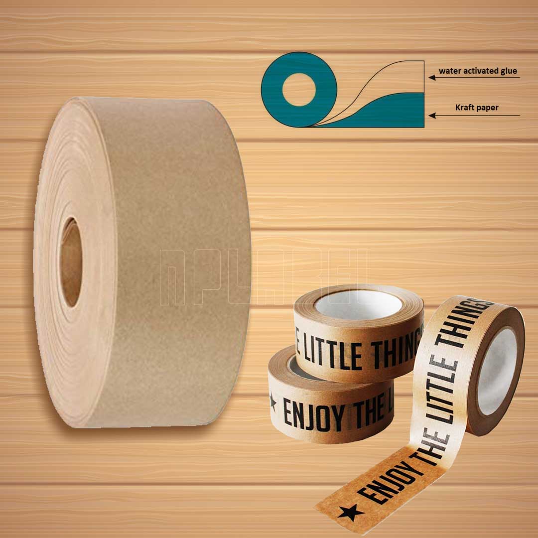Water-Activated Gummed Kraft  Paper Tape Water-Activated Gummed Kraft  Paper Tape