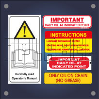 Machinery Maintenance Labels Machinery Maintenance Labels