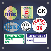 OK Tested & QC Stickers OK Tested & QC Stickers
