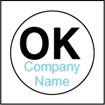 Custom OK Stickers Template OK001
