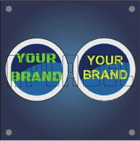 Round Shape PU Coating - Dome Stickers