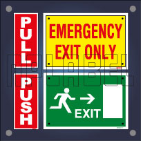 Push-Pull & Exit Signs Stickers & Labels Push-Pull & Exit Signs Stickers & Labels
