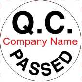 Customize Q.C. PASSED Sticker - Template QC001 Customize Q.C. PASSED Sticker - Template QC001