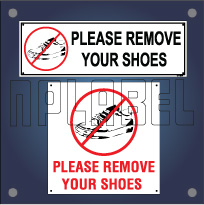 Remove Your Shoes Sign Name Plates Remove Your Shoes Sign Name Plates