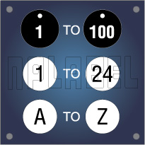 Serial Number & Alphabet  Tags & Labels