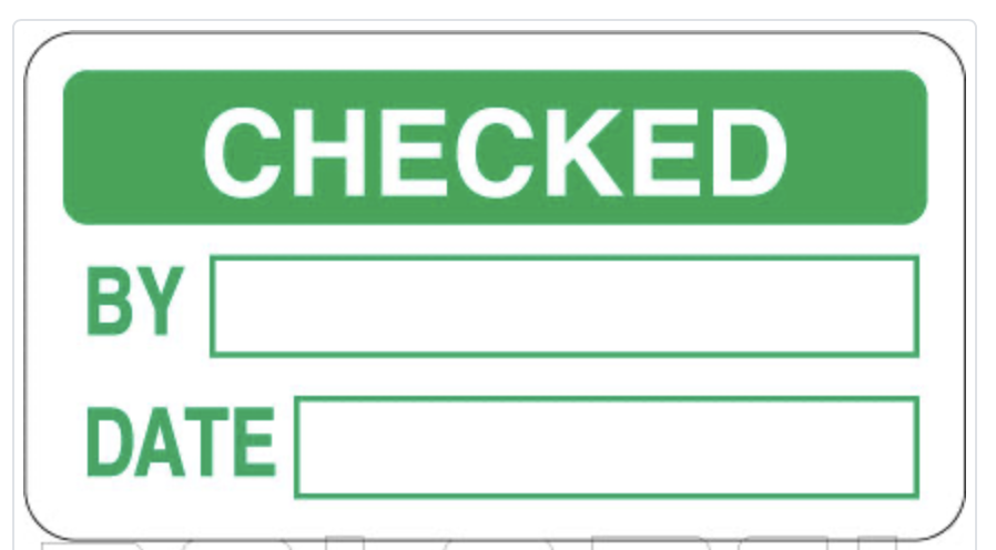 Tested OK Round Labels Tested OK Round Labels