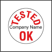 TK001 Customize Tested OK Stickers TK001 Customize Tested OK Stickers